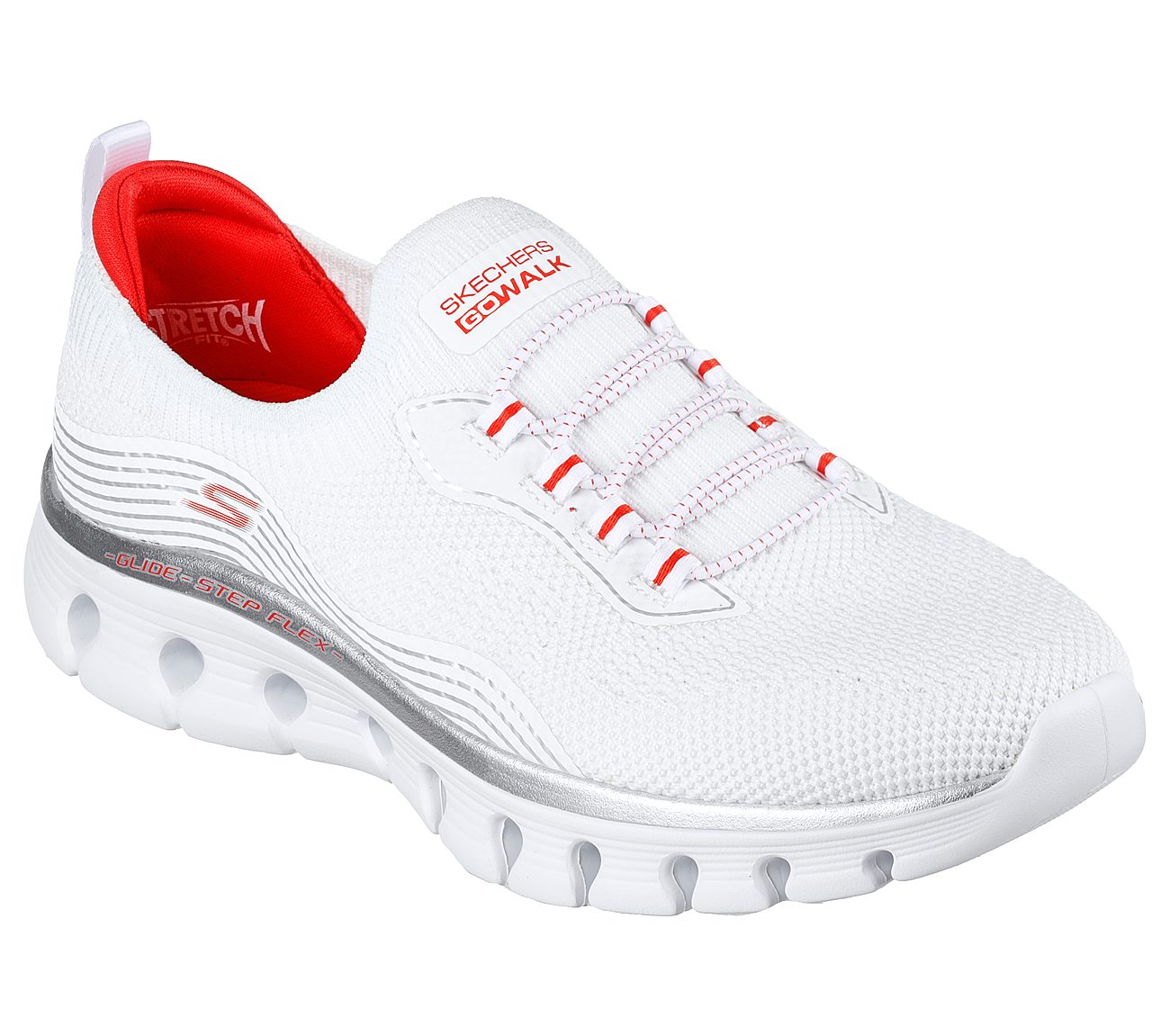 Silver skechers go walk hotsell