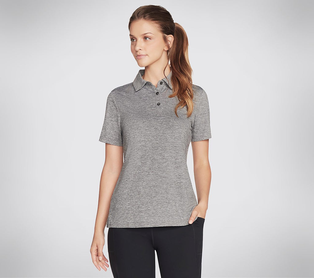 SKECHERS KNIT POLO - W1TO73 - BLK
