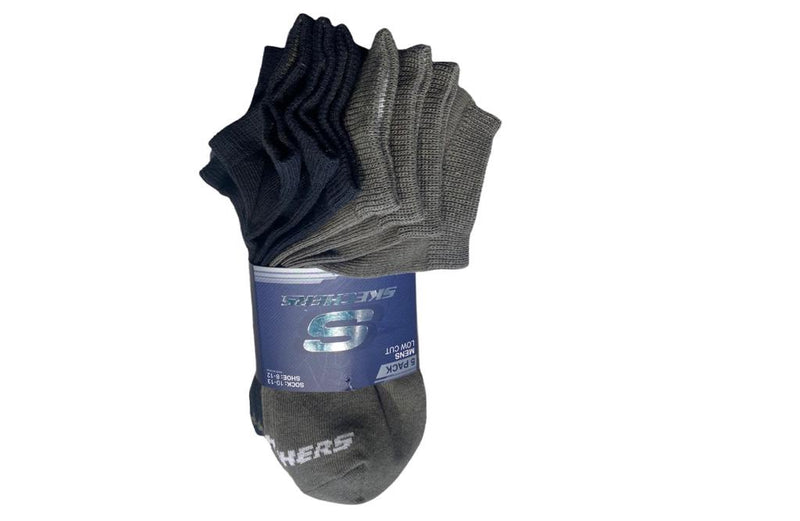 SKECHERS MENS 5PP LOW CUT SHIPPER SOCKS - S117658 - 345